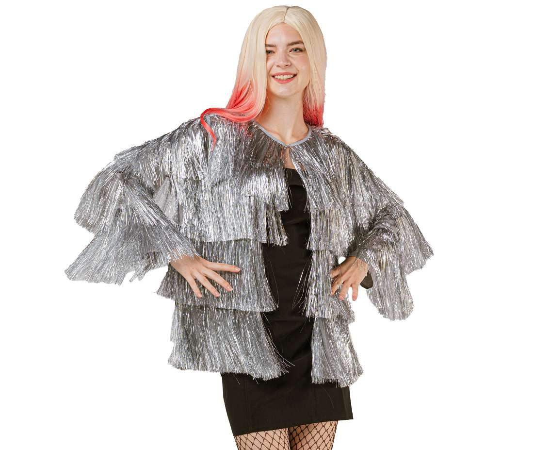 Jacket for adult Tinsel, silver, one size